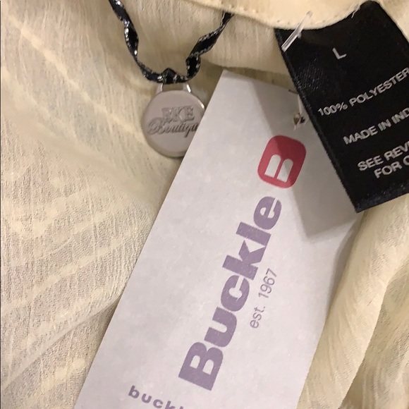 ❤️HP❤️Buckle beaded chiffon,open back vest/top - Picture 7 of 7